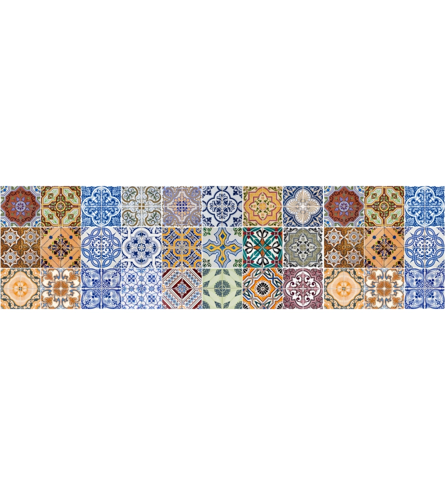 RUNNER IN VINILE SPRING TILE CARPET, 50X180 CM