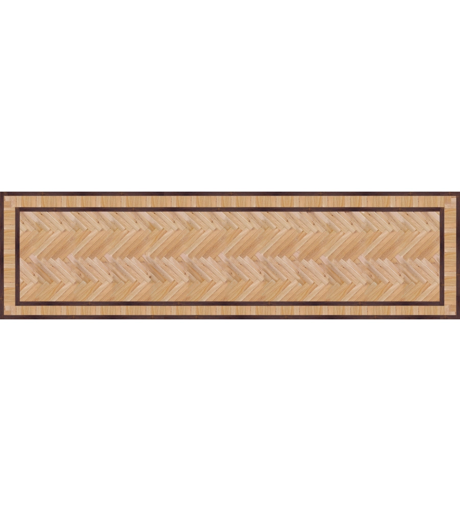 RUNNER IN VINILE OLD STYLE PARQUET, 50X180 CM