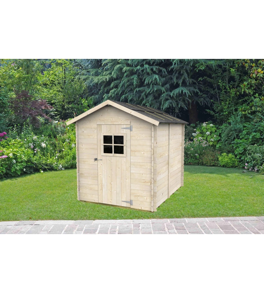 CASETTA IN LEGNO DA GIARDINO ALCE "GAETA" IN ABETE 178X218X205 CM