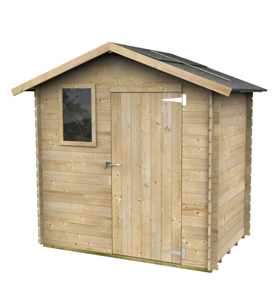 CASETTA IN LEGNO DA GIARDINO ALCE "LIVIA" IN ABETE 198X130X205 CM