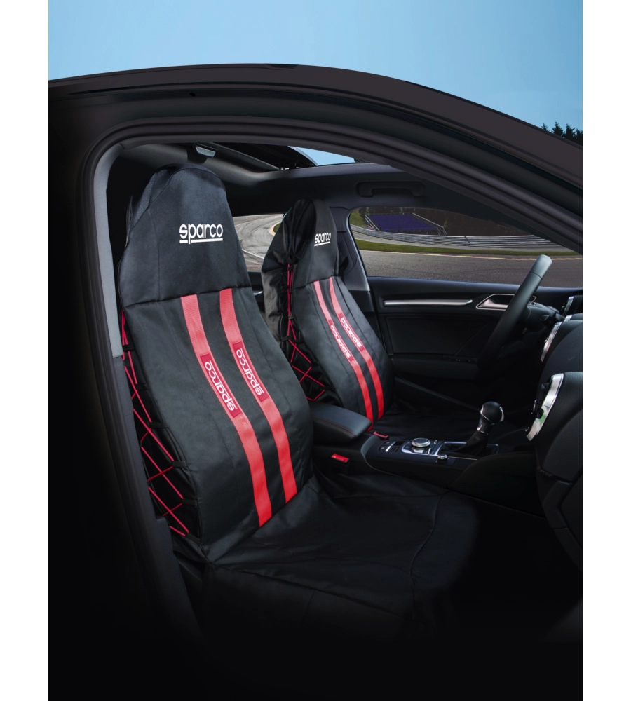 Sakura Coprisedili Auto Finsbury - Rosso E Nero, Universali, Con Copripoggiatesta - Foto 11