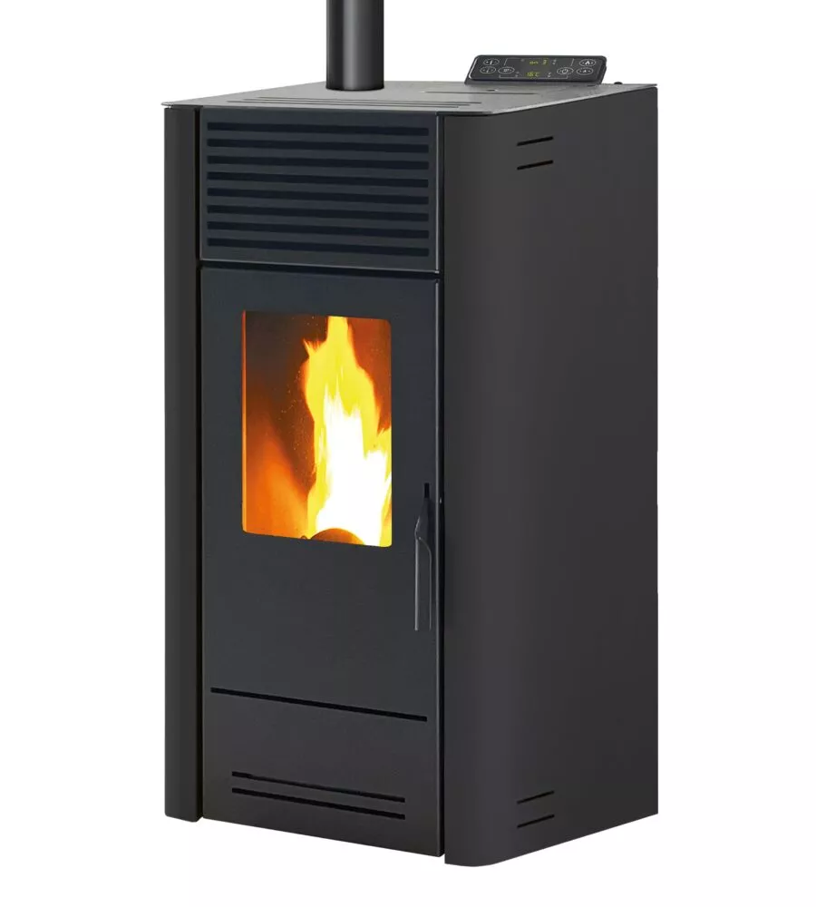 STUFA A PELLET VENTILATA CARIS "DALIA 8" ANTRACITE 7,1 KW