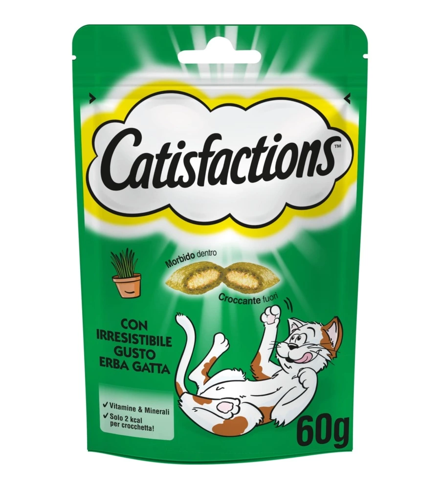 CATISFACTION - SNACK PER GATTI ERBA GATTA 60 GR