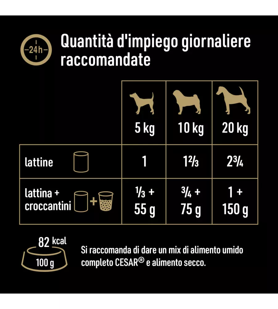 CESAR - UMIDO PER CANI AGNELLO E CAROTE 400 GR