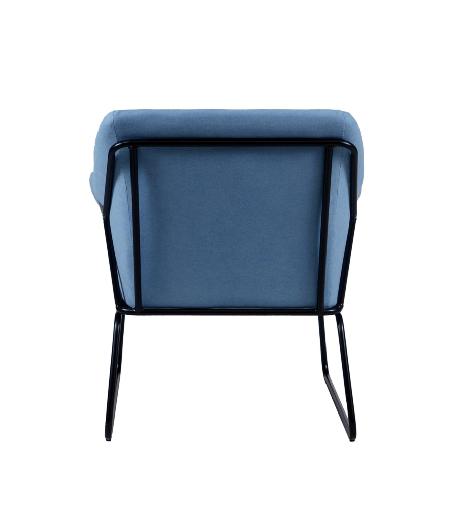 POLTRONA "OSLO" AZZURRA, 68X70X79,5 CM