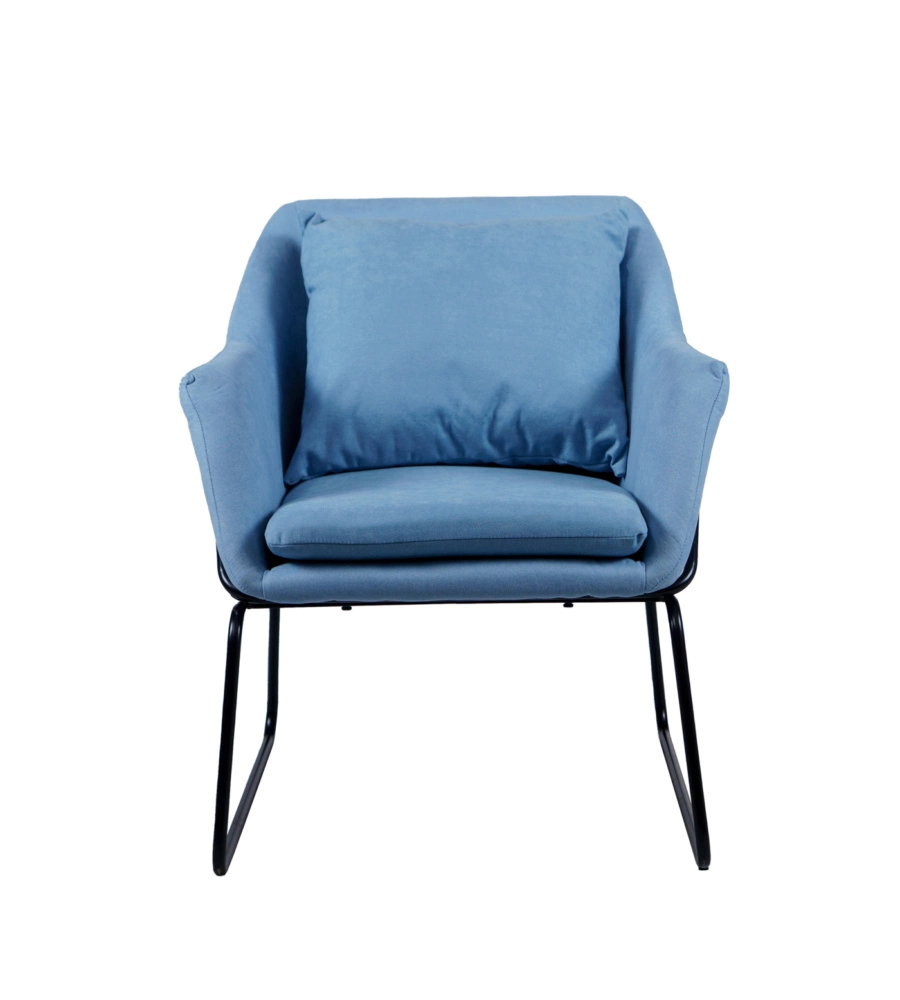 POLTRONA "OSLO" AZZURRA, 68X70X79,5 CM