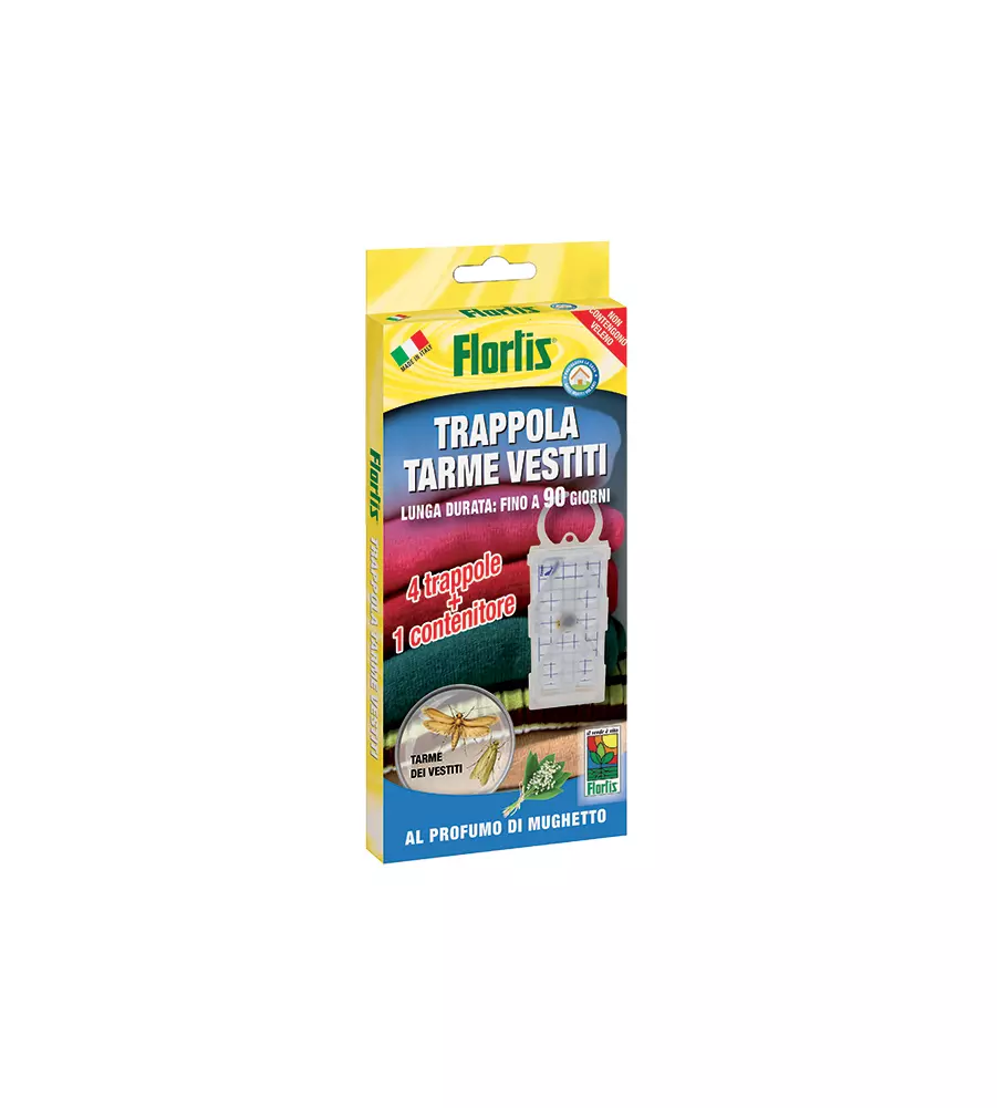 TRAPPOLA TARME VESTITI FLORTIS, 2 PEZZI