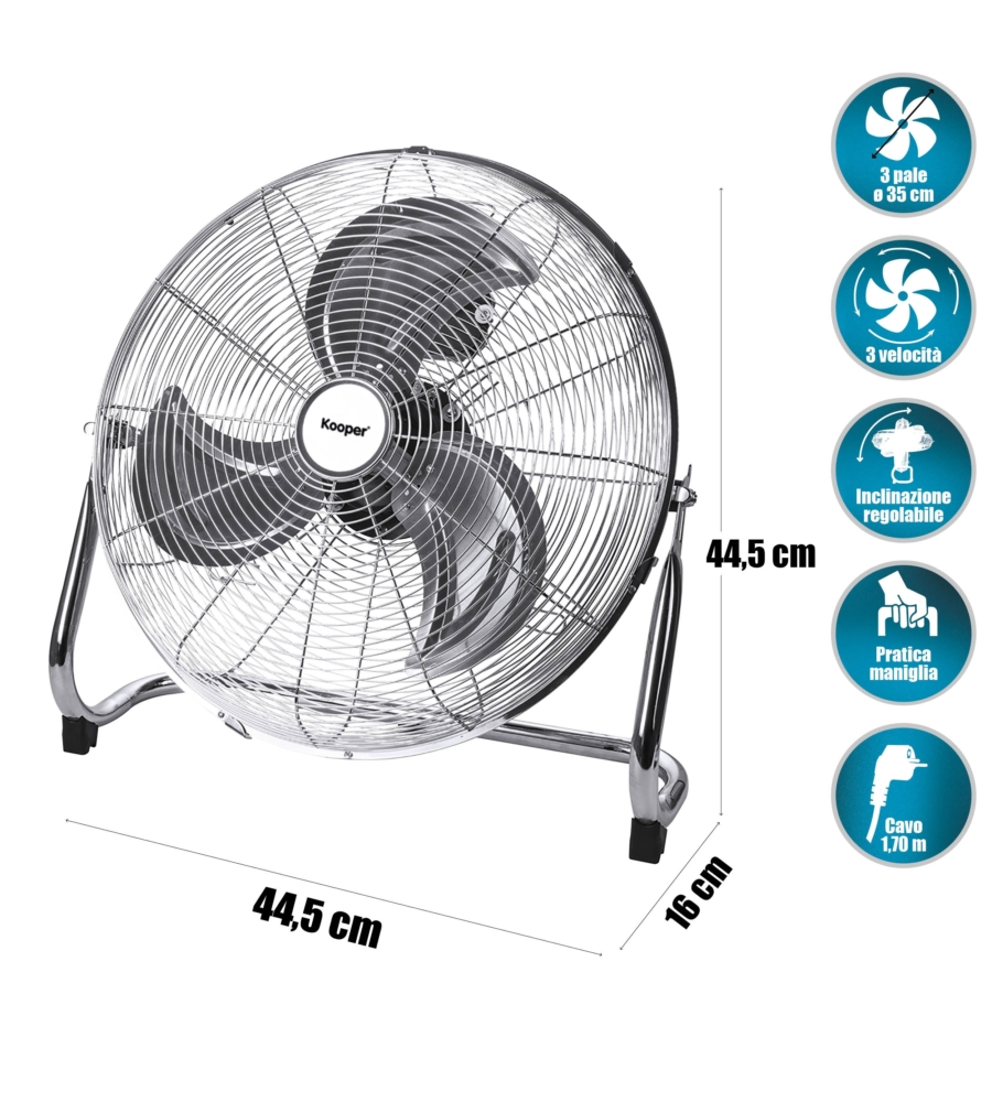 VENTILATORE DA TAVOLO GRIGIO 70 W