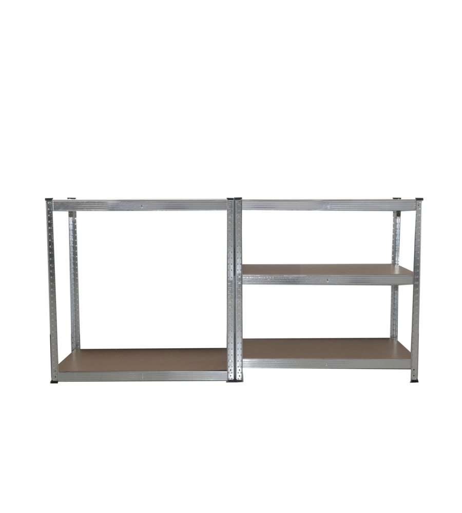 SCAFFALI IN METALLO ZINCATO "JOKER" 4 RIPIANI, 90x40x180 CM PORTATA 175 KG - GRIMA