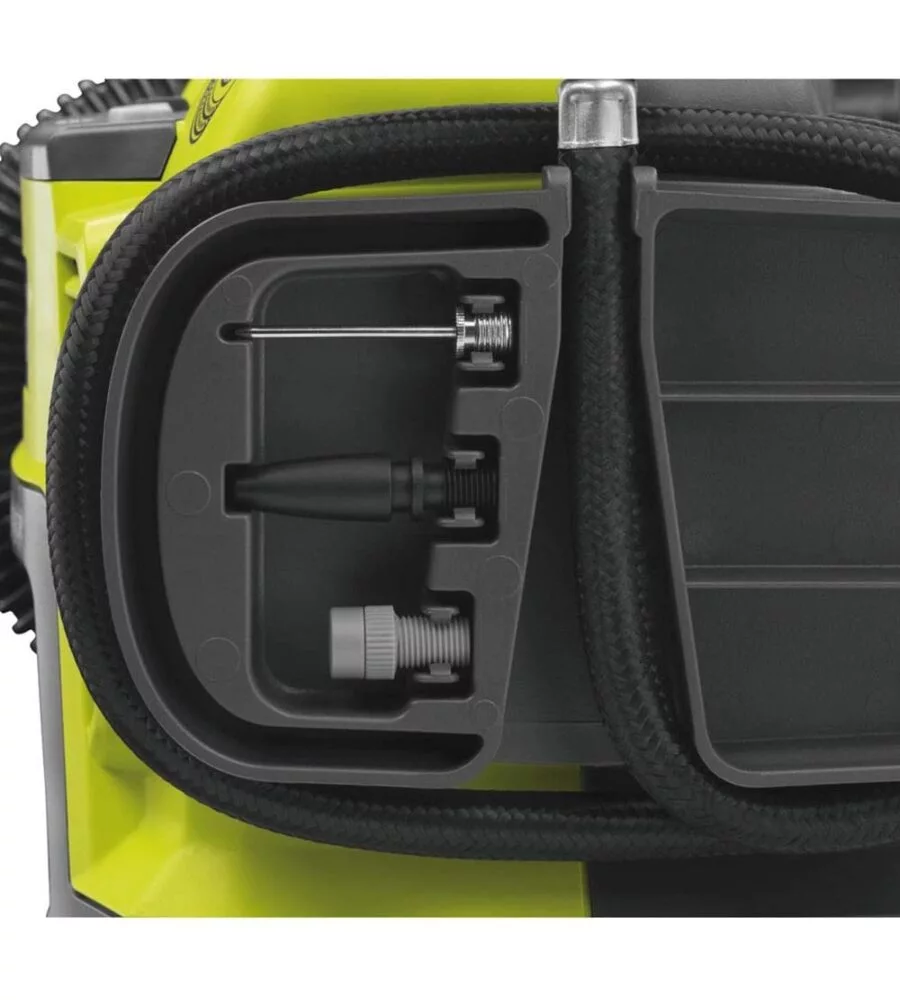 COMPRESSORE ARIA PORTATILE A BATTERIA RYOBI "R18I-0" CON ACCESSORI 18V SOLO CORPO MACCHINA