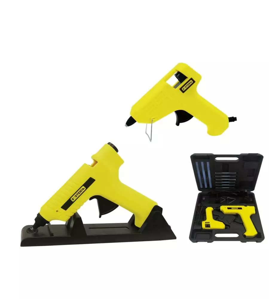 2 PISTOLE COLLA A CALDO 10 E 8 W CON VALIGETTA - SYSTEM+