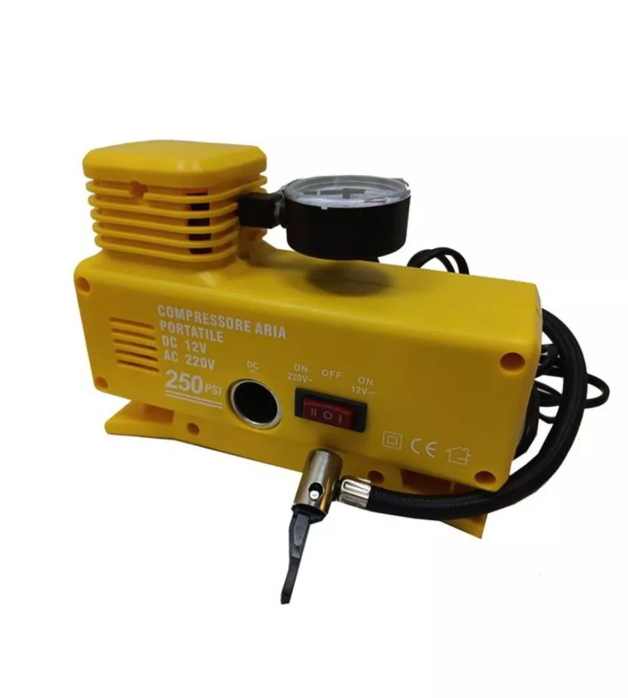 COMPRESSORE ARIA PORTATILE SYSTEM+ 12V/220V