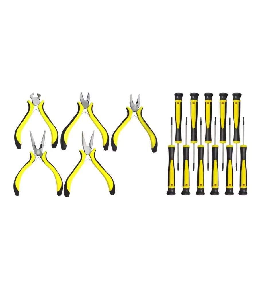 SET UTENSILI E PINZE DI PRECISIONE
