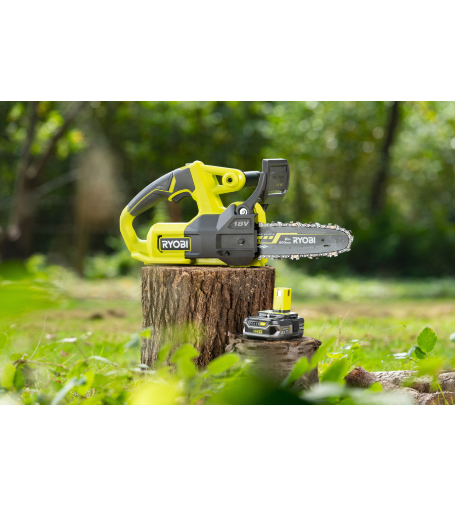 MOTOSEGA A BATTERIA RYOBI "RY18CS20A-125" BARRA 20 CM 18V, BATTERIA 2,5AH INCLUSA
