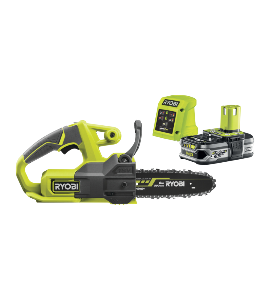 MOTOSEGA A BATTERIA RYOBI "RY18CS20A-125" BARRA 20 CM 18V, BATTERIA 2,5AH INCLUSA
