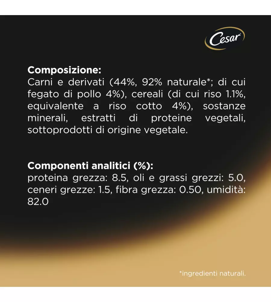 CESAR - UMIDO PER CANI POLLO E RISO 150 GR