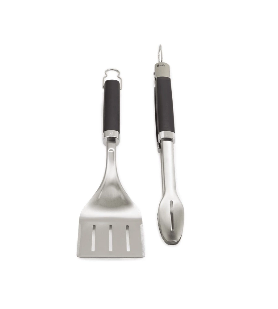 KIT ACCESSORI PINZA E PALETTA WEBER "PRECISION" IN ACCIAIO INOSSIDABILE
