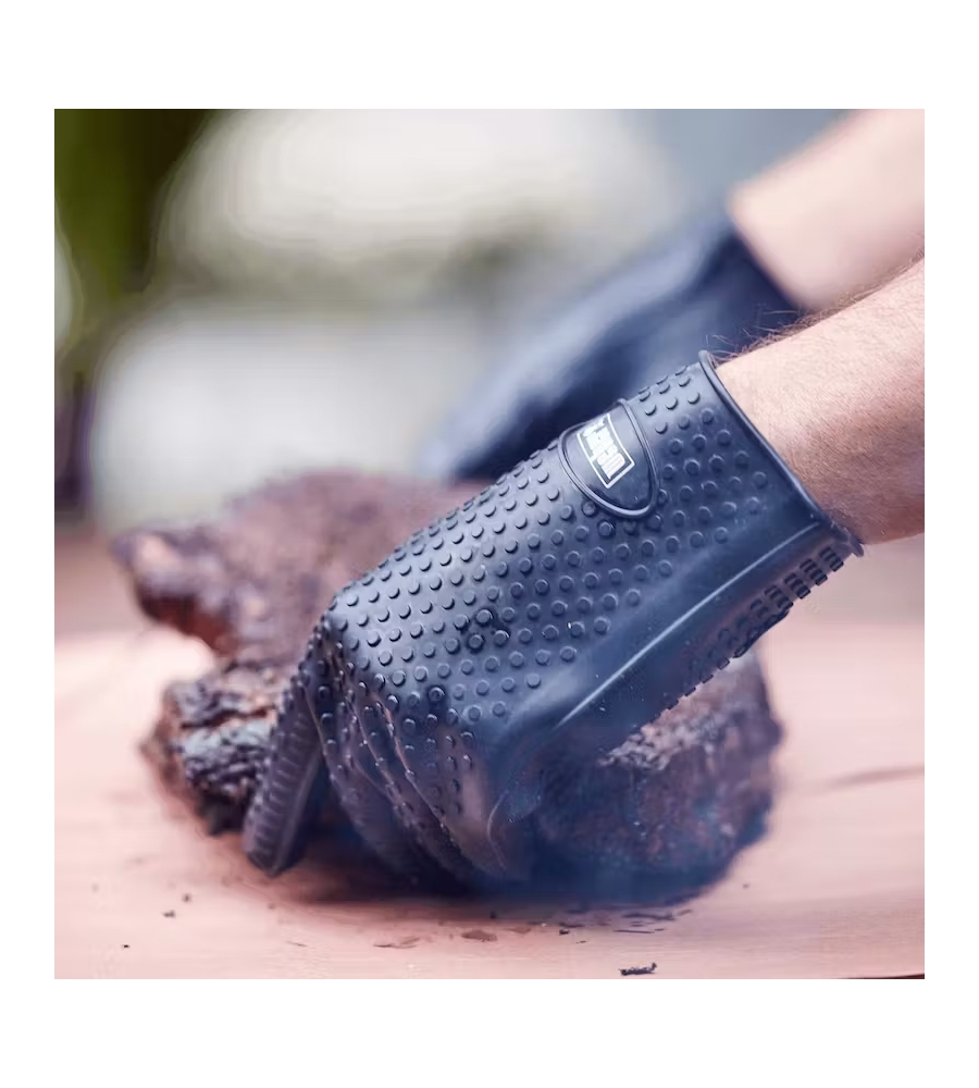GUANTI PER BARBECUE IN SILICONE WEBER NERO TG L