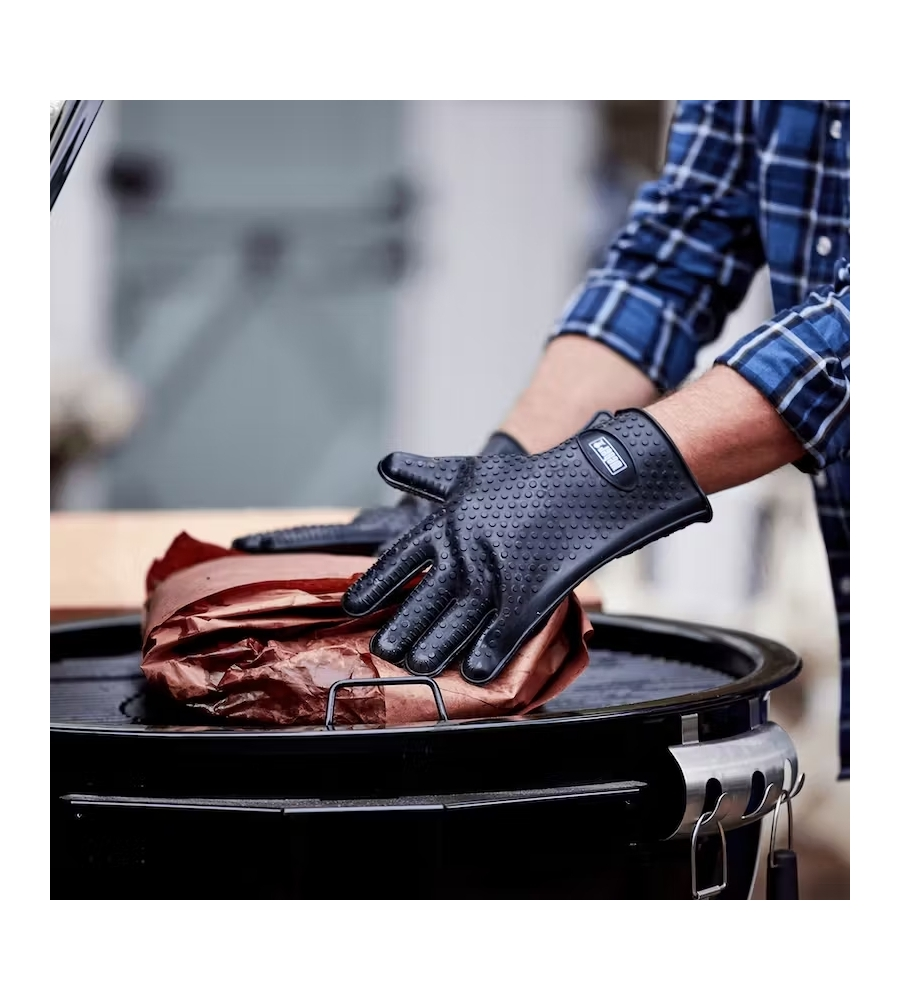 GUANTI PER BARBECUE IN SILICONE WEBER NERO TG L