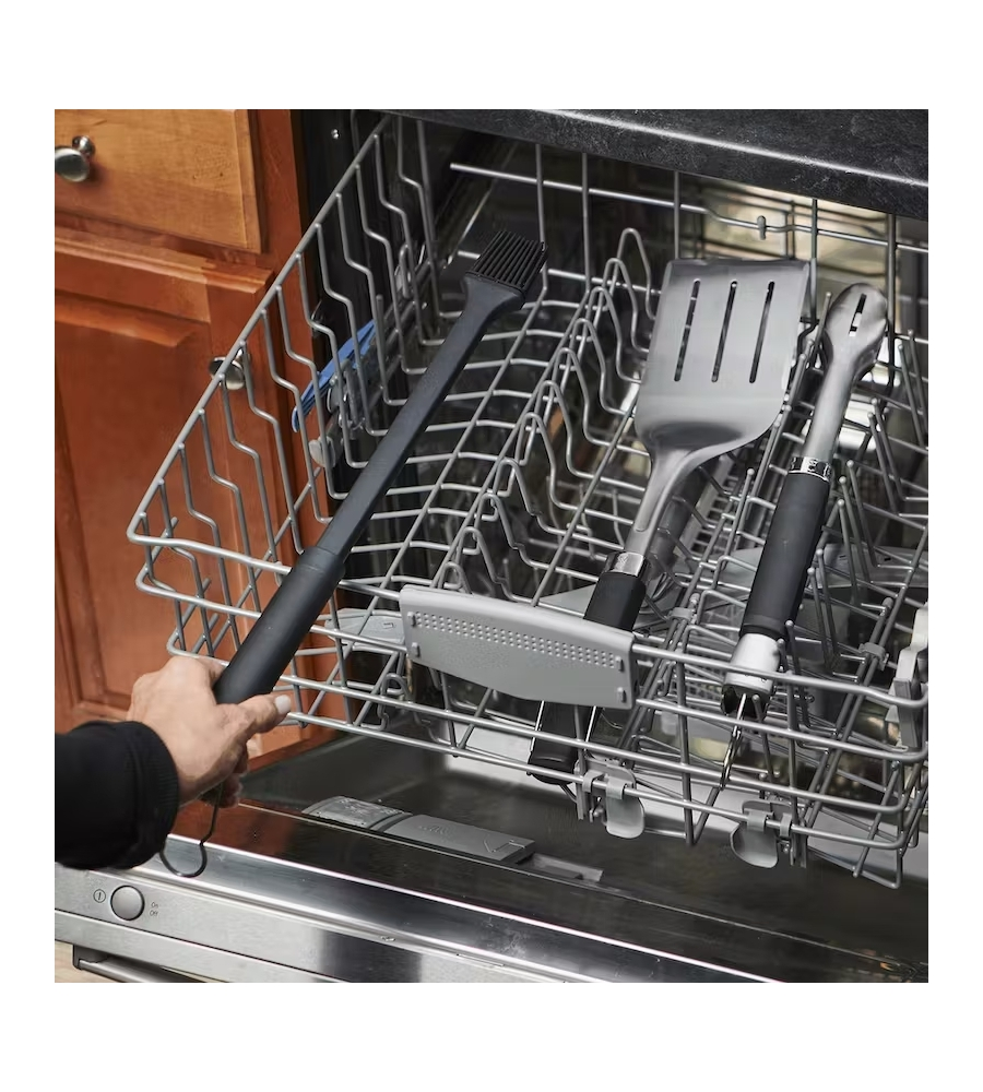 KIT 3 ACCESSORI PER BARBECUE WEBER "PRECISION" IN ACCIAIO