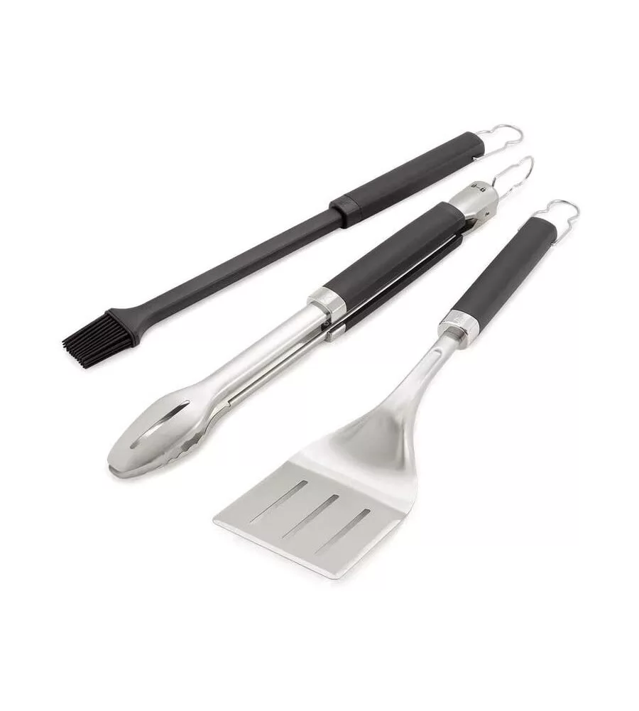 KIT 3 ACCESSORI PER BARBECUE WEBER "PRECISION" IN ACCIAIO
