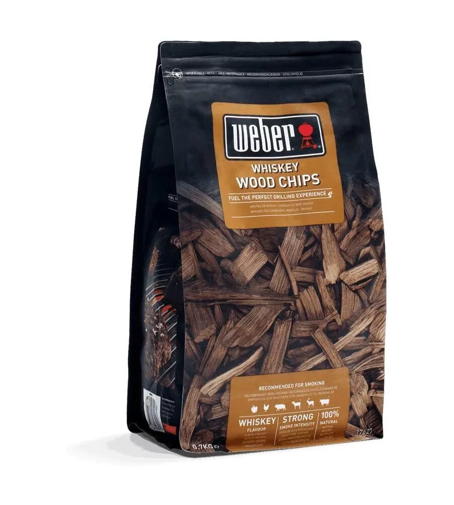 LEGNA DA AFFUMICATURA WEBER "WHISKEY" PER BARBECUE 700 GR