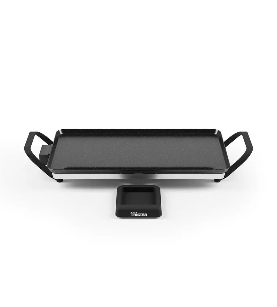 PIASTRA ELETTRICA TRISTAR NERO CON GRIGLIA 45X26 CM