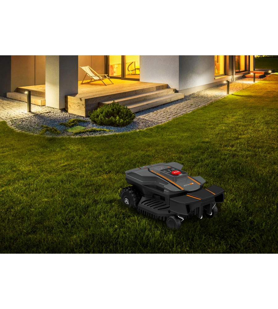 ROBOT TAGLIAERBA SENZA FILO PERIMETRALE AMBROGIO "ZETA R" AREA DI TAGLIO 400 MQ