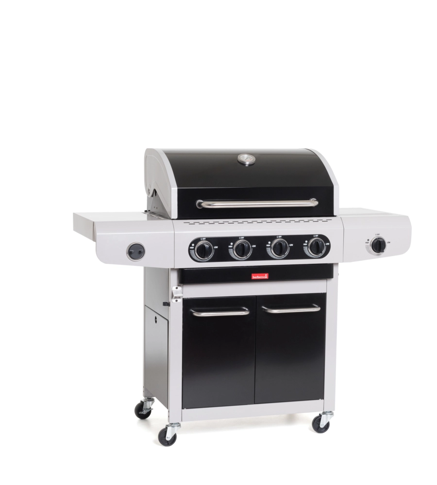 BARBECUE A GAS BARBECOOK "SIESTA 412" CON FORNELLO LATERALE 4 BRUCIATORI