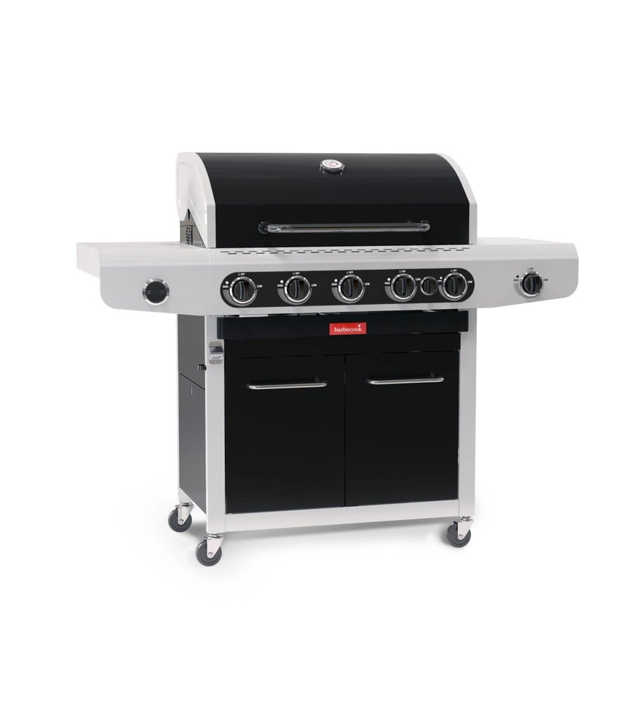 BARBECUE A GAS BARBECOOK "SIESTA 612" CON FORNELLO LATERALE 5 BRUCIATORI