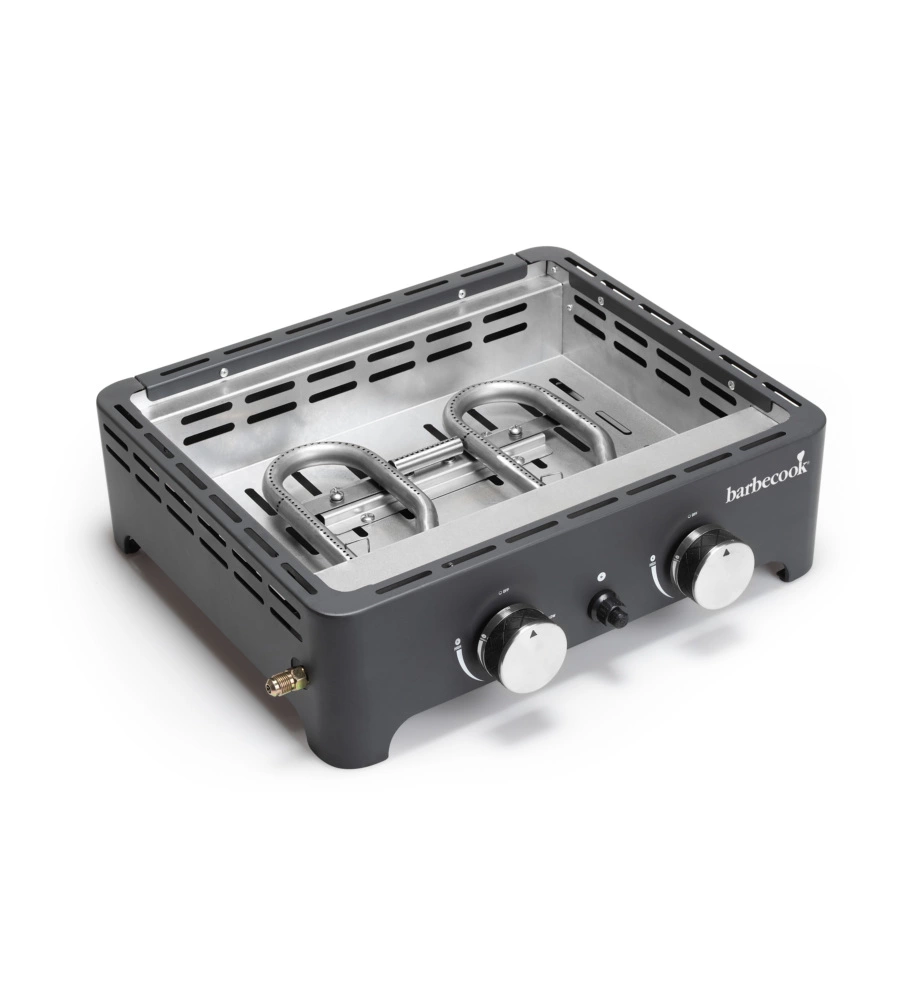 BARBECUE A GAS BARBERCOOK "VICTOR" 2 BRUCIATORI 50X39 CM