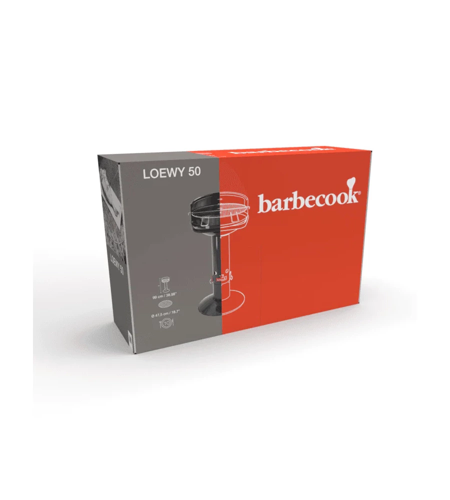 BARBECUE A CARBONELLA BARBECOOK "LOEWY 50" NERO GRIGLIA 47,5 CM