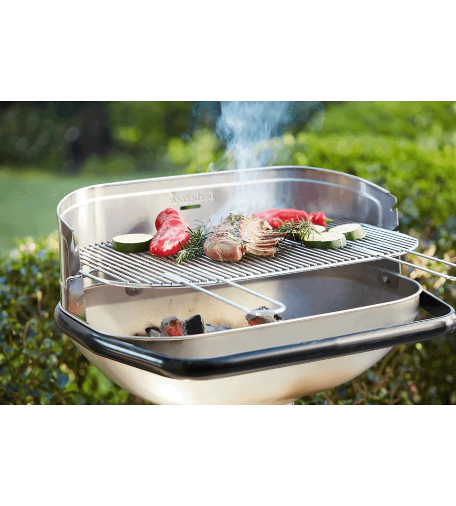 BARBECUE A CARBONELLA BARBECOOK "LOEWY 55" IN ACCIAIO INOX 55X33 CM