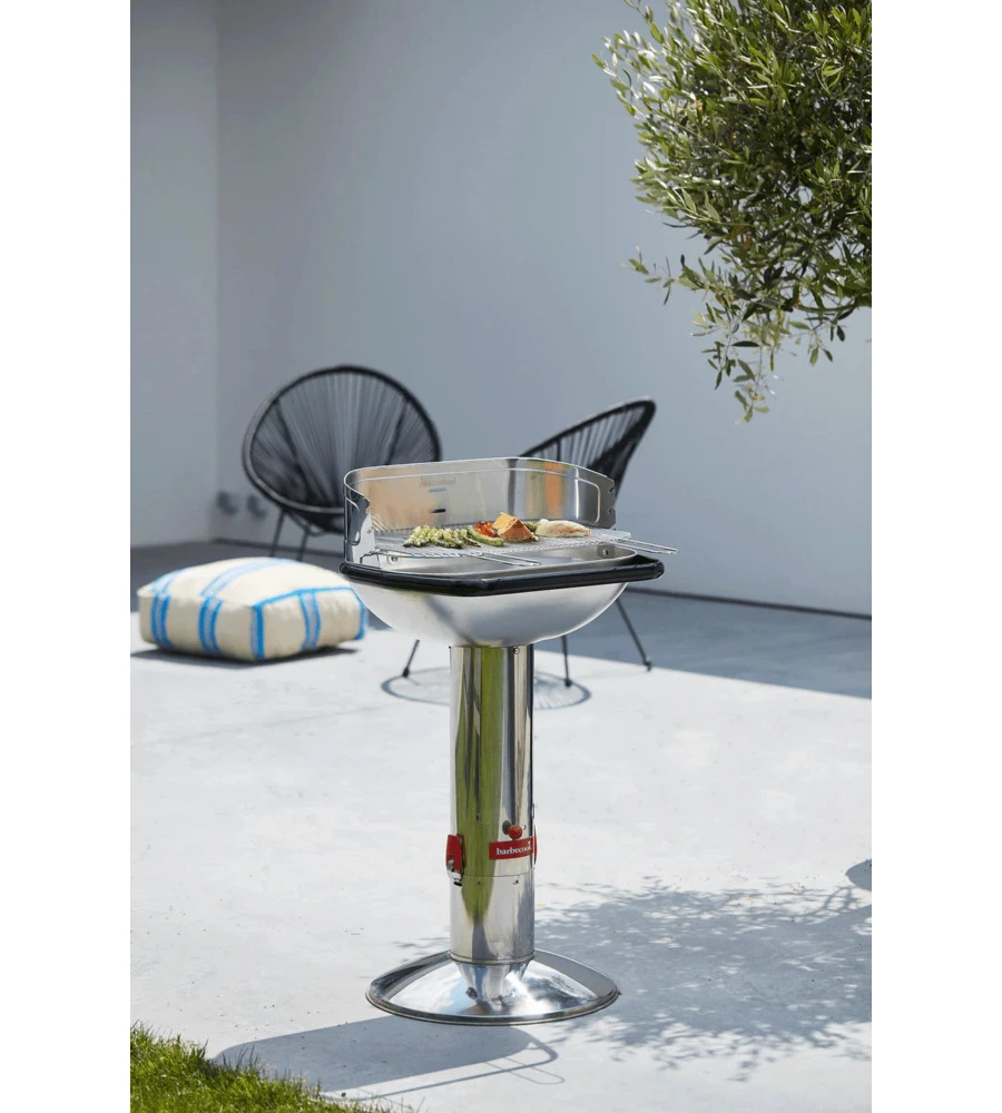 BARBECUE A CARBONELLA BARBECOOK "LOEWY 55" IN ACCIAIO INOX 55X33 CM
