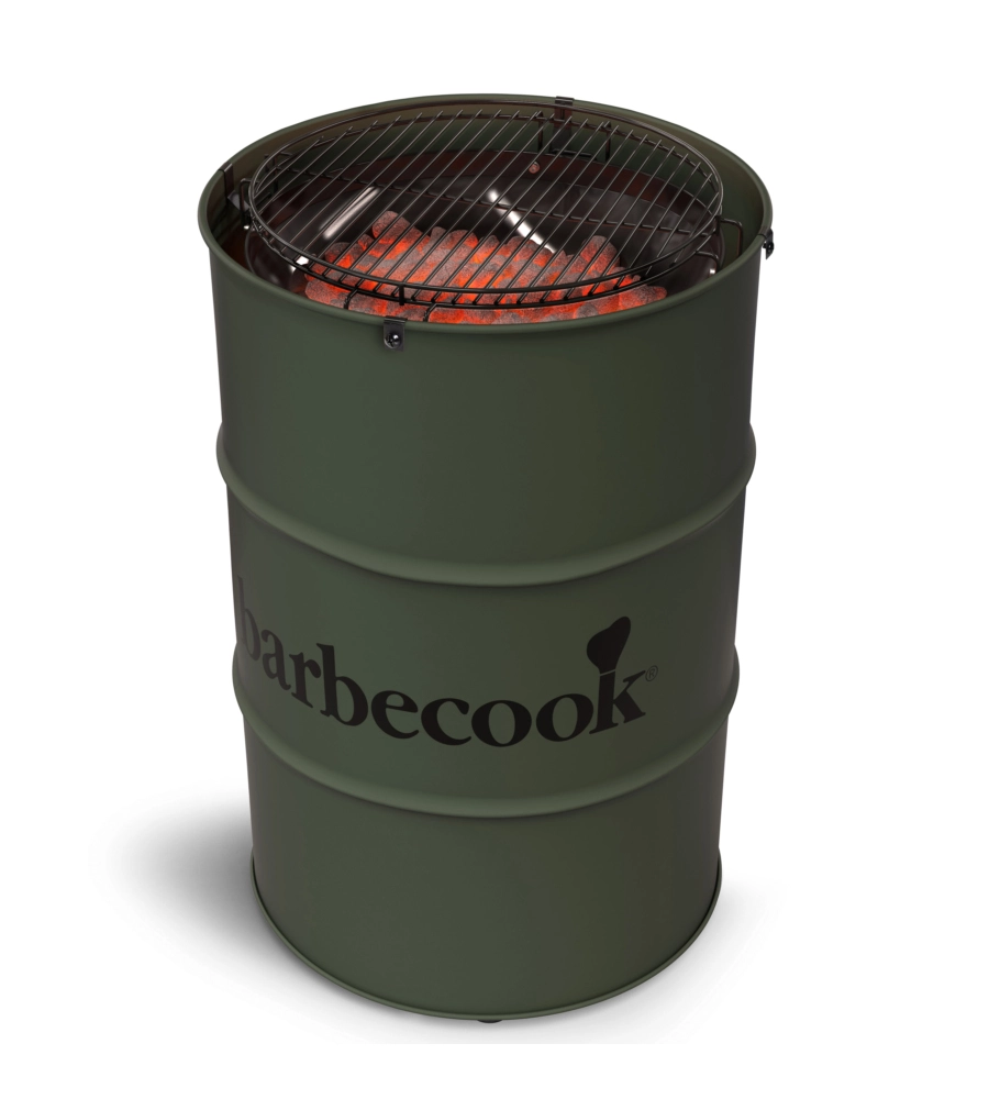 BARBECUE A CARBONE BARBECOOK "BARREL EDSON" VERDE MILITARE DIAMETRO 47,5 CM