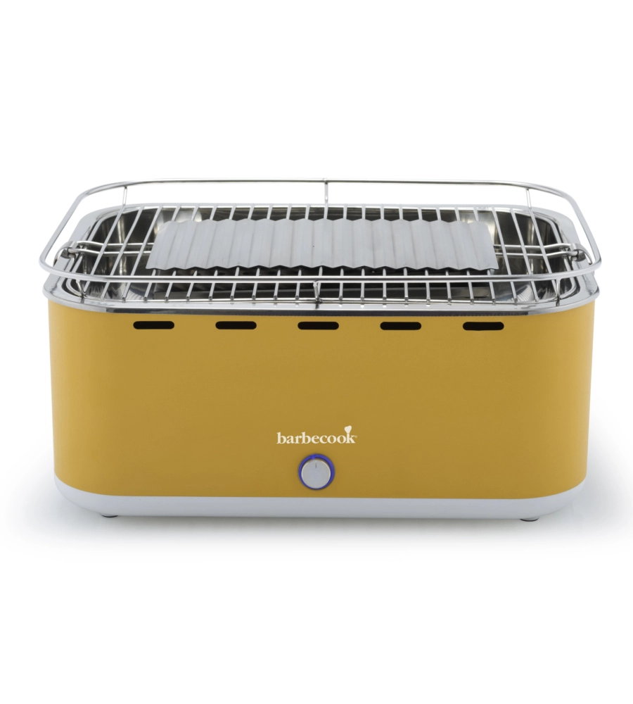 BARBECUE A CARBONELLA PORTATILE DA TAVOLO BARBECOOK "CARLO" GIALLO 38,5X28,5 CM