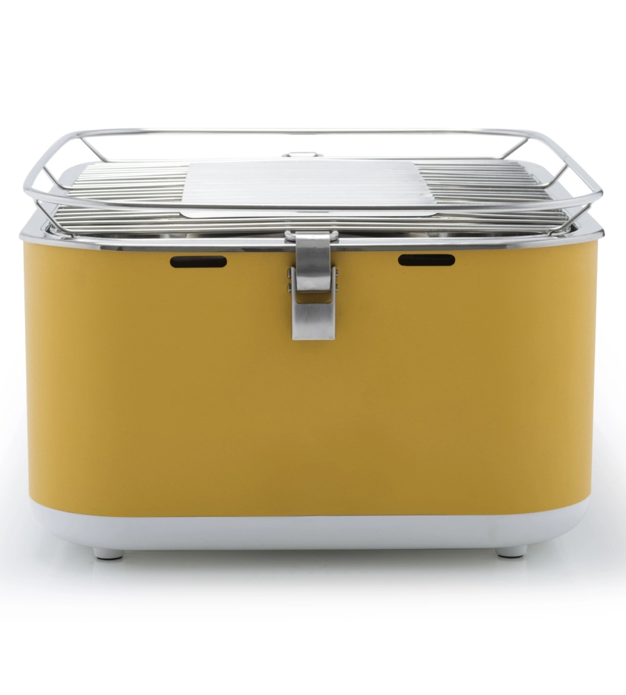 BARBECUE A CARBONELLA PORTATILE DA TAVOLO BARBECOOK "CARLO" GIALLO 38,5X28,5 CM