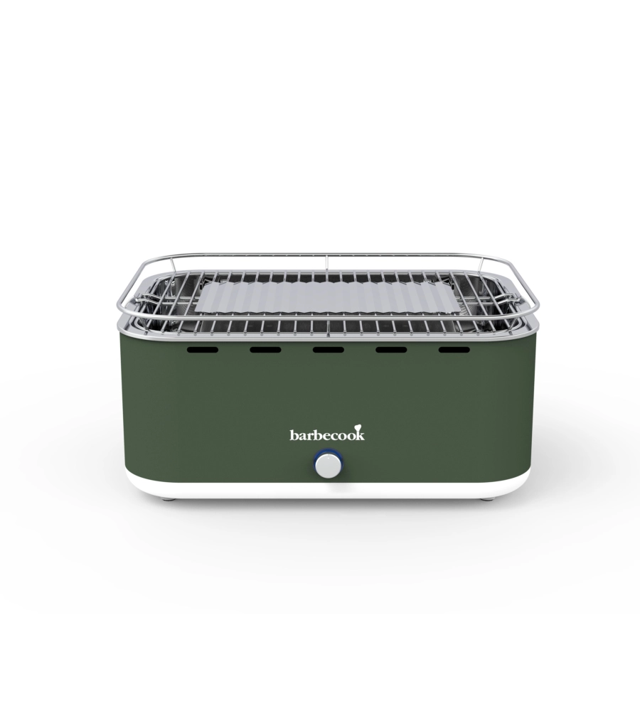 BARBECUE A CARBONELLA PORTATILE DA TAVOLO BARBECOOK "CARLO" VERDE 38,5X28,5 CM