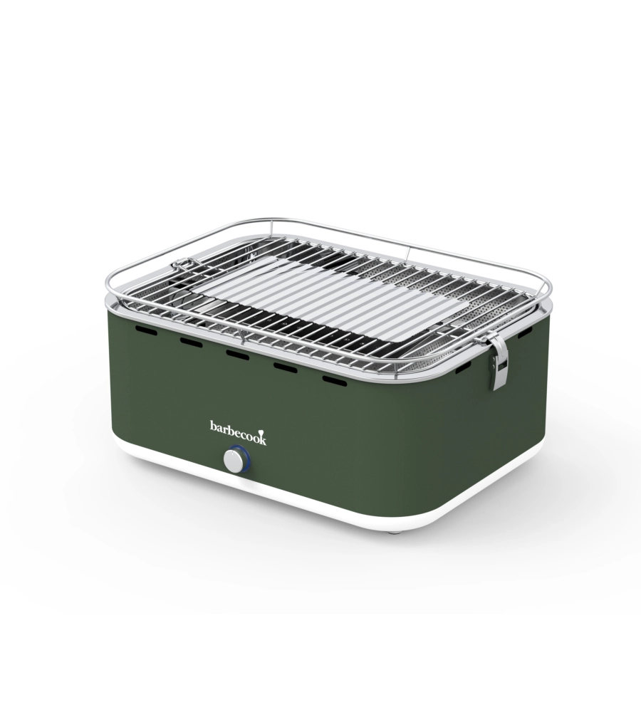 BARBECUE A CARBONELLA PORTATILE DA TAVOLO BARBECOOK "CARLO" VERDE 38,5X28,5 CM