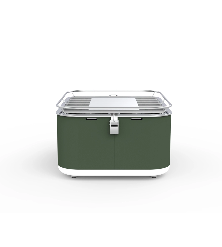 BARBECUE A CARBONELLA PORTATILE DA TAVOLO BARBECOOK "CARLO" VERDE 38,5X28,5 CM