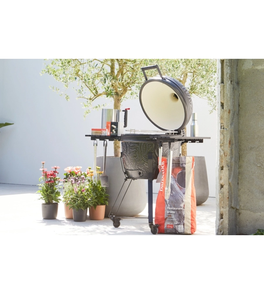 BARBECUE A CARBONELLA BARBECOOK "KAMADO KAMAL" CON TELO DI COPERTURA IN OMAGGIO E GRIGLIA 53 CM