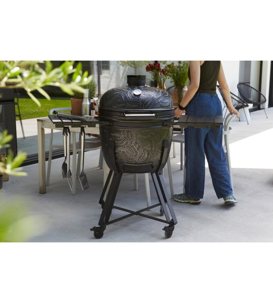 BARBECUE A CARBONELLA BARBECOOK "KAMADO KAMAL" CON TELO DI COPERTURA IN OMAGGIO E GRIGLIA 53 CM