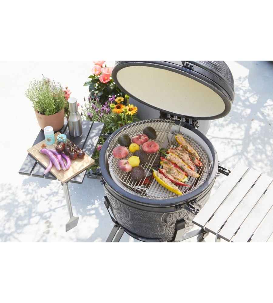 BARBECUE A CARBONELLA BARBECOOK "KAMADO KAMAL" CON TELO DI COPERTURA IN OMAGGIO E GRIGLIA 53 CM