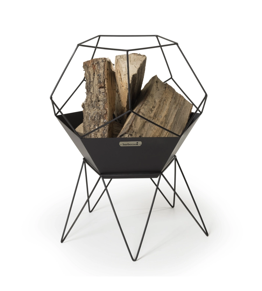 BRACIERE PER LEGNA BARBECOOK "JURA" IN ACCIAIO NERO, DIAMETRO 42,5 CM
