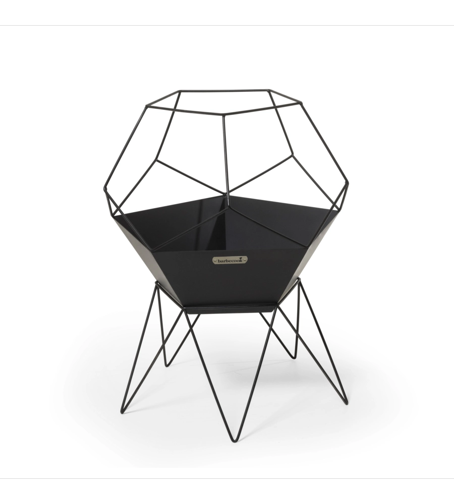 BRACIERE PER LEGNA BARBECOOK "JURA" IN ACCIAIO NERO, DIAMETRO 42,5 CM