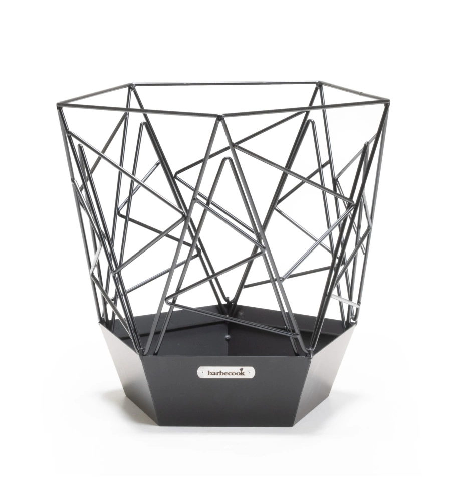 BRACIERE PER LEGNA BARBECOOK "SIERRA" IN ACCIAIO NERO, DIAMETRO 45 CM