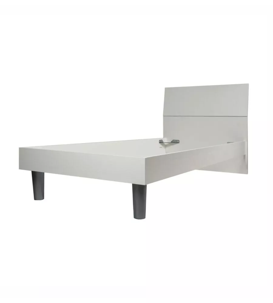 LETTO SINGOLO "GIOTTO" BIANCO 89,5X205X88 CM
