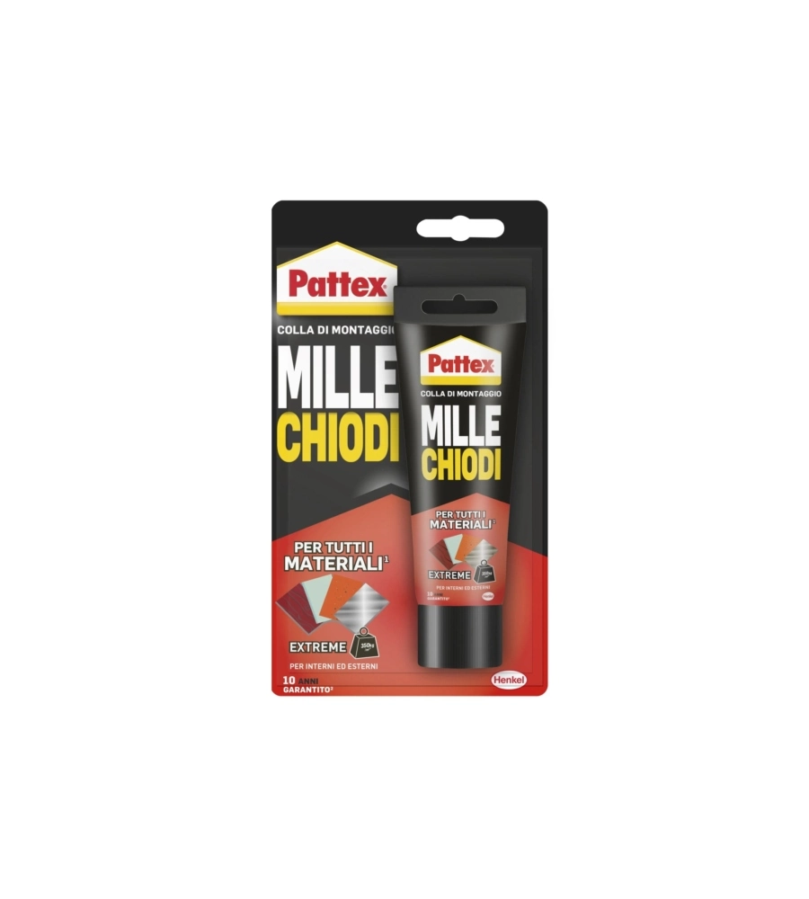 Adesivo di montaggio Pattex Millechiodi Extreme 142 gr