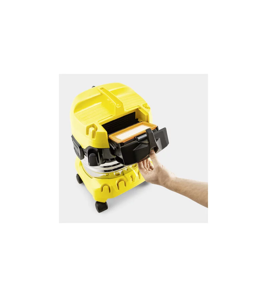 ASPIRATORE SOLIDI LIQUIDI ELETTRICO KARCHER "WD4S" 1000W 20 LT