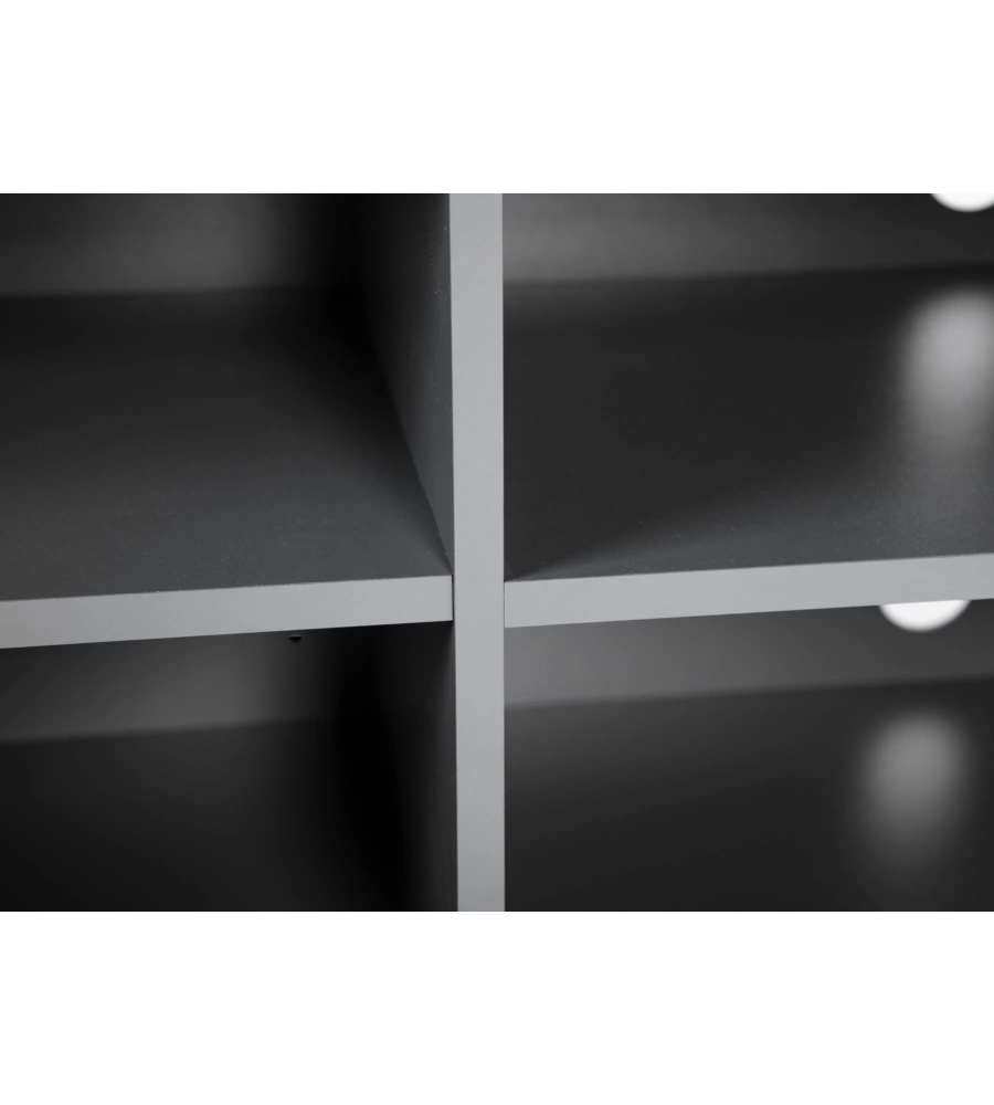 MOBILE PORTA TV 2 ANTE GRIGIO E QUERCIA, 180X41,6X49 CM